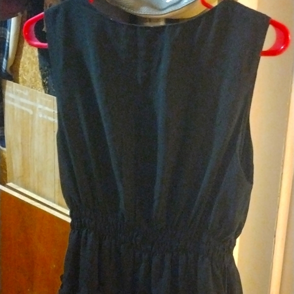 American Rag sleeveless LBD with perforated layover on skirt-L - Picture 5 of 8